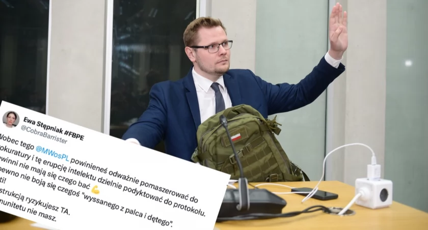 Adwokat Ewa Stępniak napisała apel do Michała Wosia. Prawnicza poleciła mu złożenie zeznań