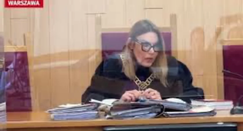 Sędzia Agata Pomianowska podczas rozprawy. Sędzia od 15 lat orzeka w sprawach karnych i jest przewodniczącą wydziału karnego 