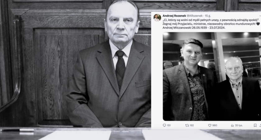 Andrzej Milczanowski nie żyje. Polityk zmarł w wieku 85 lat, o czym poinformował Andrzej Rozenek