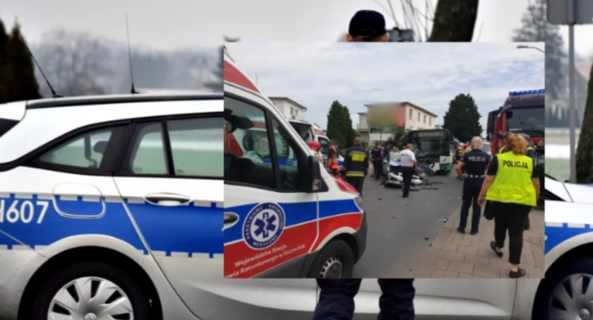 Wypadek radiowozu podczas pościgu. Zbieg na wolności