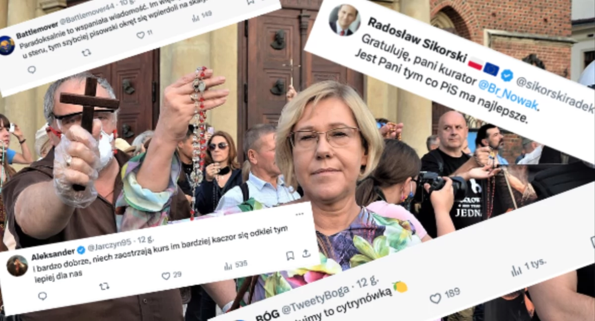 Internauci kpią z awansu Barbary Nowak. Minister Radosław Sikorski złożył jej gratulacje 