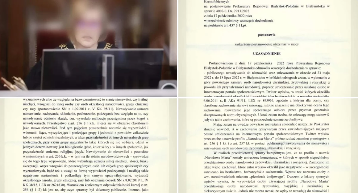 Sędzia Anna Jacyniewicz z Białegostoku znów ubożyła sprawę antysemitów i neo-nazistów pomimo twardych dowodów przestępstwa 