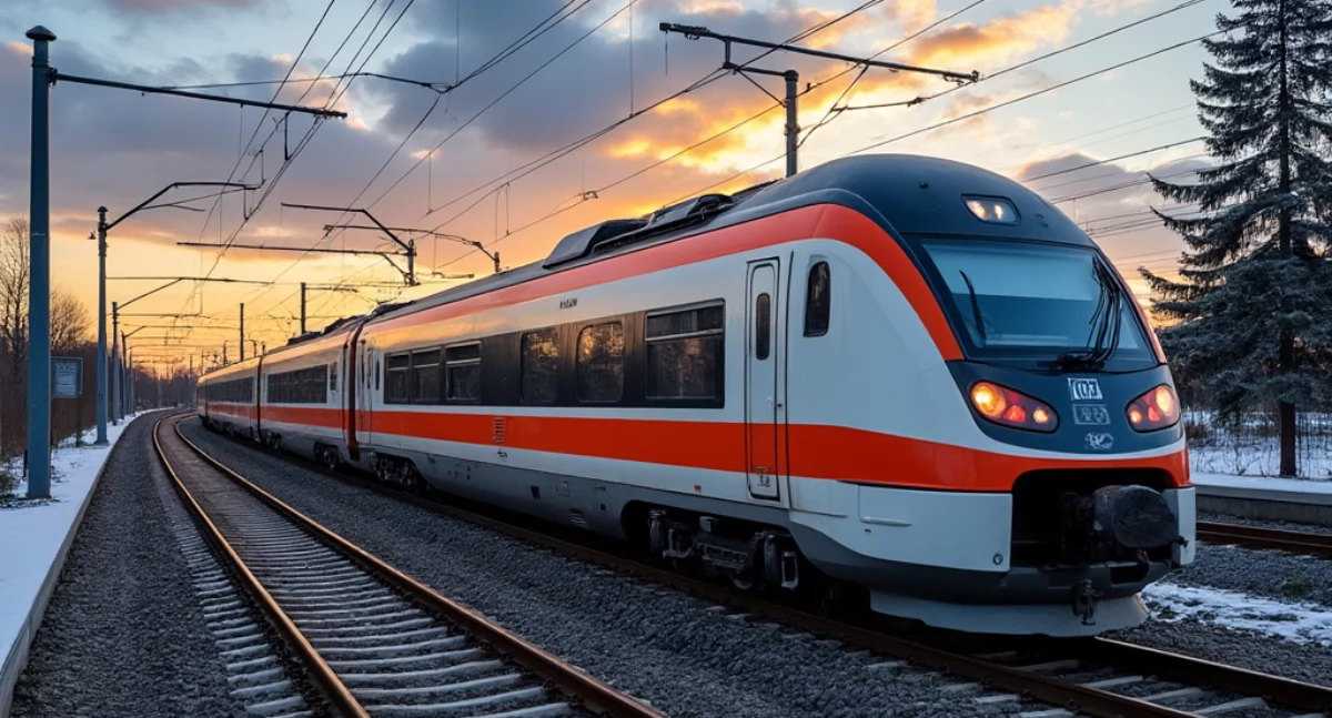 Ewakuacja pasażerów z pociągu PKP Intercity. Śmiertelny wypadek na torach pod Sochaczewem 