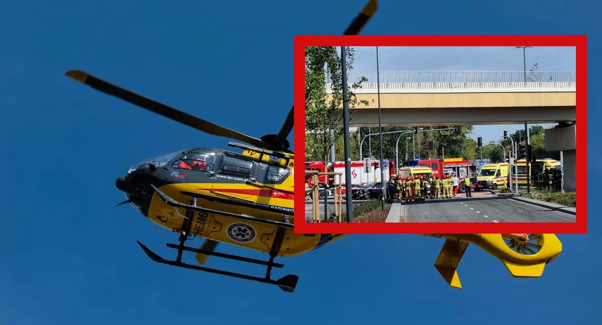 Śmiertelny wypadek na S8 w Warszawie. Zderzenie samochodu osobowego z karetką