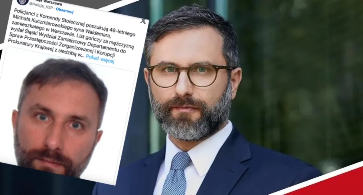 Policja opublikowała wizerunek poszukiwanego Europejskim Nakazem Aresztowania Michała Kuczmierowskiego 