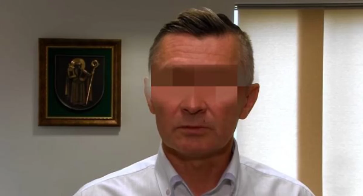 Oskarżony o przyjęcie 500 tysięcy złotych łapówki wójt gminy Suwałki Zbigniew M. 