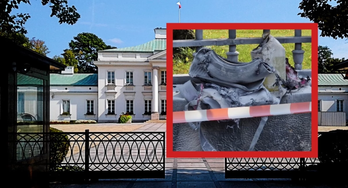 Pożar przy Belwederze. Policja i SOP zatrzymują 57-letniego podpalacza