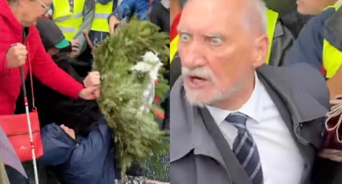 Antoni Macierewicz był obecny przy Babci Kasi, gdy powalono ją na ziemię. Aktywistka trafiła do szpitala ze skręconą kostką 