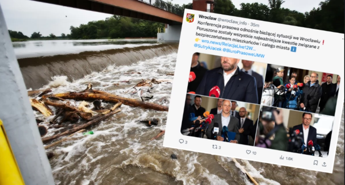 Sztab kryzysowy zwołany we Wrocławiu. Dolny Śląsk szykuje się na powódź