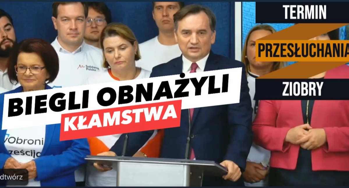 Zbigniew Ziobro będzie zeznawał przed Komisją ds. Pegasusa. Biegli orzekli, że stan zdrowia Ziobry zdecydowania się poprawił 