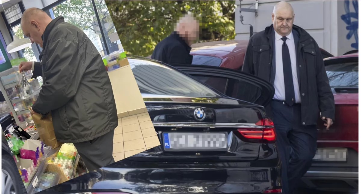Fakt pokazał, jak Bogdan Świeczkowski kupował wódkę w sklepie, gdzie przyjechał służbową limuzyną z ochroniarzem