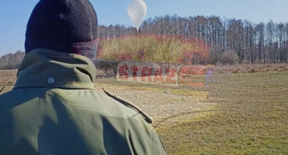 Zdjęcie balonu, który spadł w Polsce. Służby zabezpieczają znaleziony obiekt