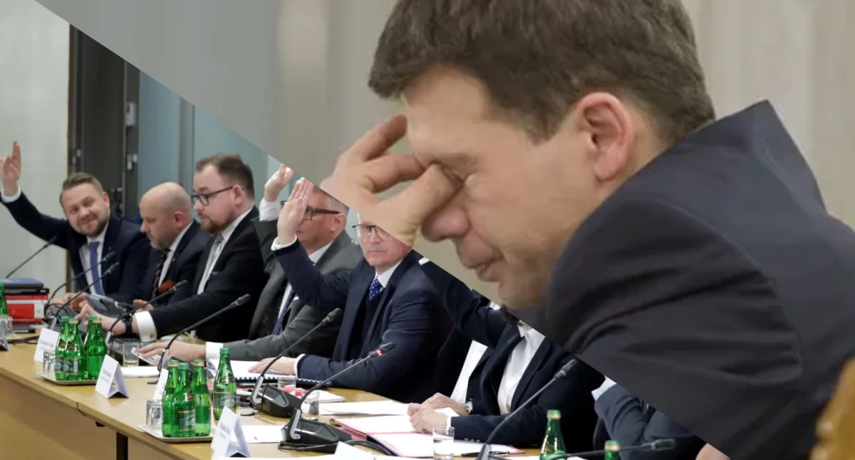 Ernest Bejda podczas składania zeznań. Były szef CBA nie stawił się na przesłuchaniu przed Komisją Śledczą ds. Pegasusa