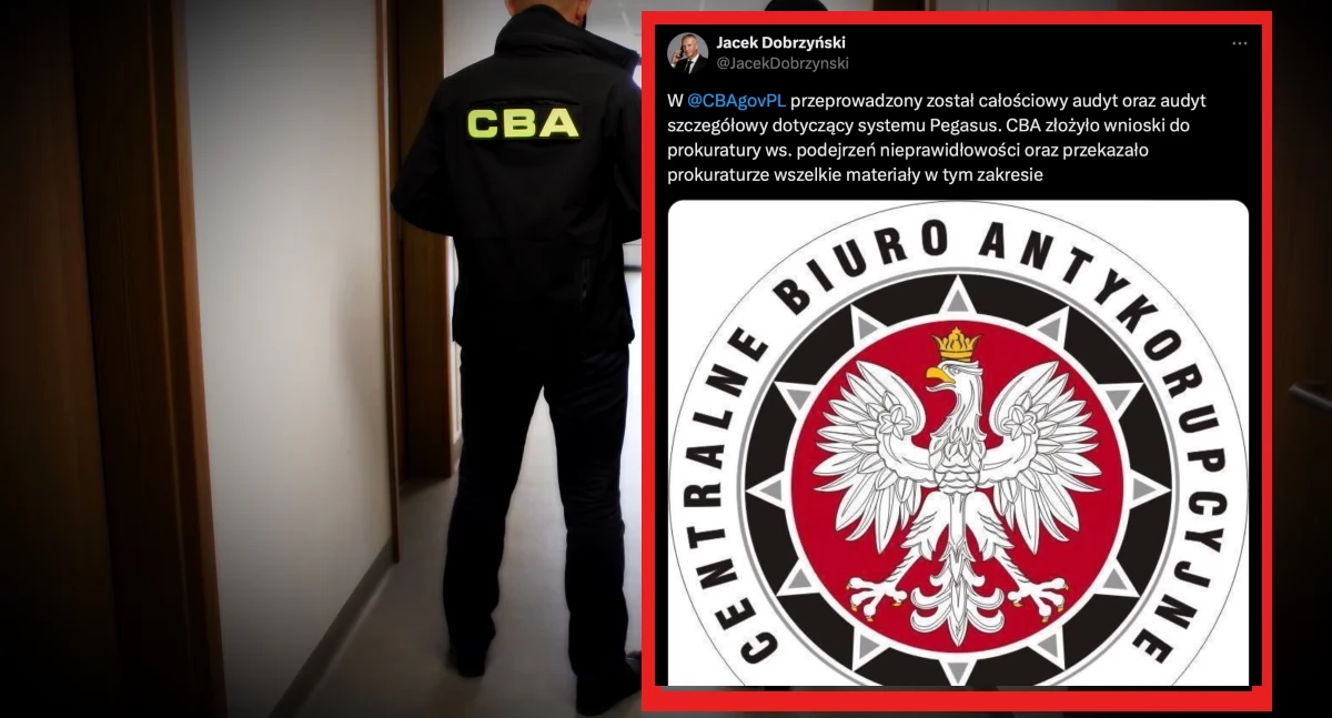 Na zdęciu post rzecznika prasowego CBA. Agencja poinformowała o zakończeniu audytu po zmianie rządu 