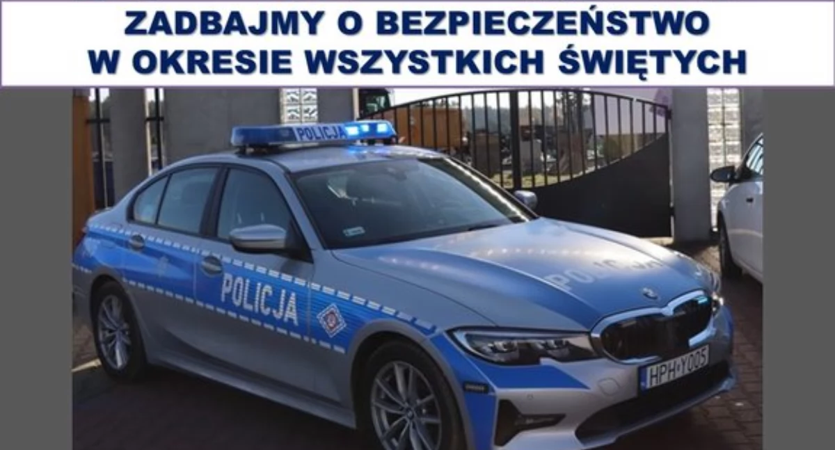 Zdjęcie przedstawia najnowszy zakuppolicji, radiowóz BMW, wyposażony w najnowoczśniejsze urządzenia do rejestracji wideo i pomiaru prędkości. Fotografia z zasobów KGP