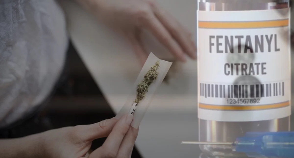 Zdjęcie marihuany i fentanylu. Zakaz sprzedaży w recepto matach 