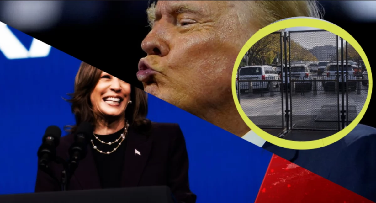 Zdjęcie Kamili Harris i Donalda Trumpa. USA szykuję się do zamieszek po wyborach 