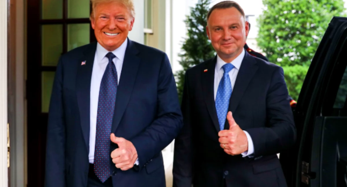 Zdjęcie Andrzeja Dudy i Donalda Trumpa. Znamy wyniki wyborów w USA