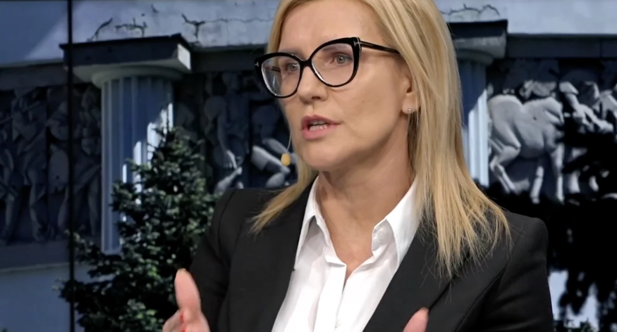 Prokurator Ewa Wrzosek podczas wywiadu. Prawniczka przypomniała politykom PiS po wyborach w USA, że Donald Trump nie ma prawa łaski Polsce