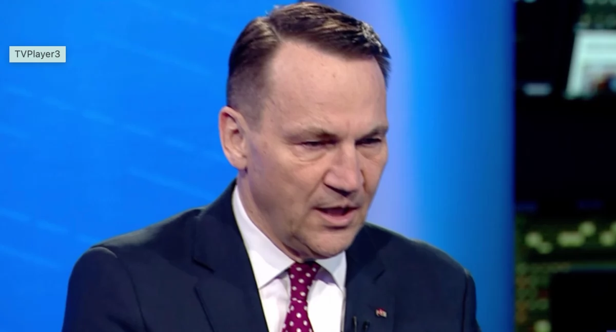 Minister Radosław Sikorski podczas wywiadu w TVP Info. Szef MSZ komentuje sukces Donalda Trump i informacje w sprawie dalszego losu wojny w Ukrainie