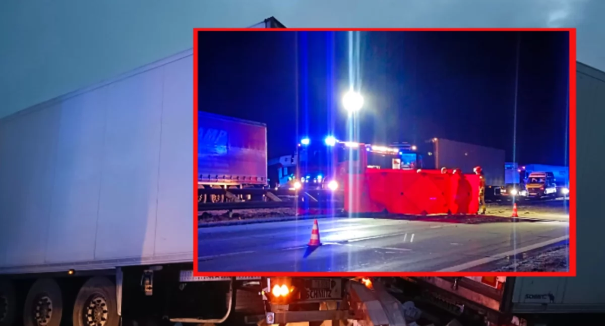 Śliskie drogi i tragedia na A4. Jedna ofiara śmiertelna, wielkie utrudnienia