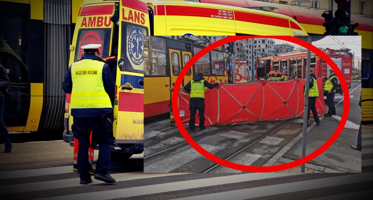 Dramat na warszawskiej Ochocie. Pieszy pod tramwajem