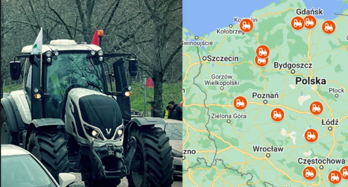 Dziś protesty rolników w Polsce. Zablokowane drogi, objazdy i lista utrudnień