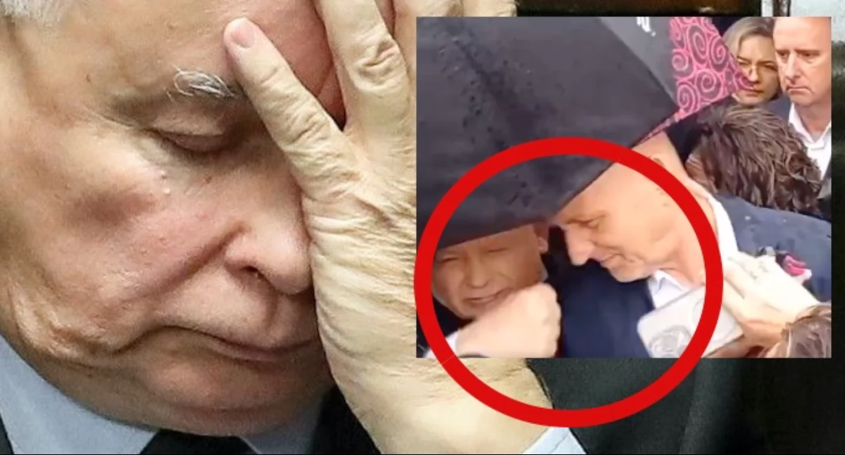 Zdjęcie Jarosława Kaczyńskie podczas miesięcznicy smoleńskiej. Prezes PiS pobił Zbigniewa Komosę
