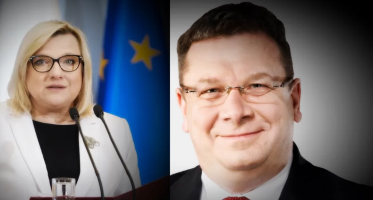 Zdjęcie Beaty Kempy i Michała Wójcika. Posłowie PiS zamieszani w ucieczkę Romanowskiego