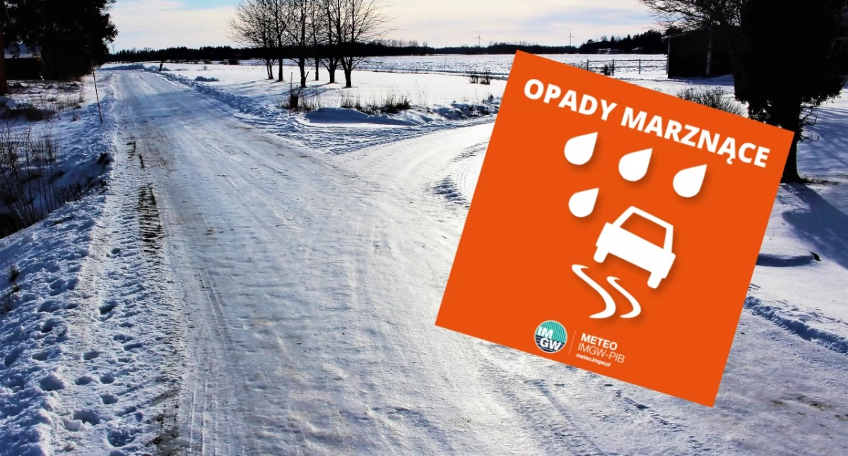 Opady marznące – gołoledź. IMGW wydało ostrzeżenie