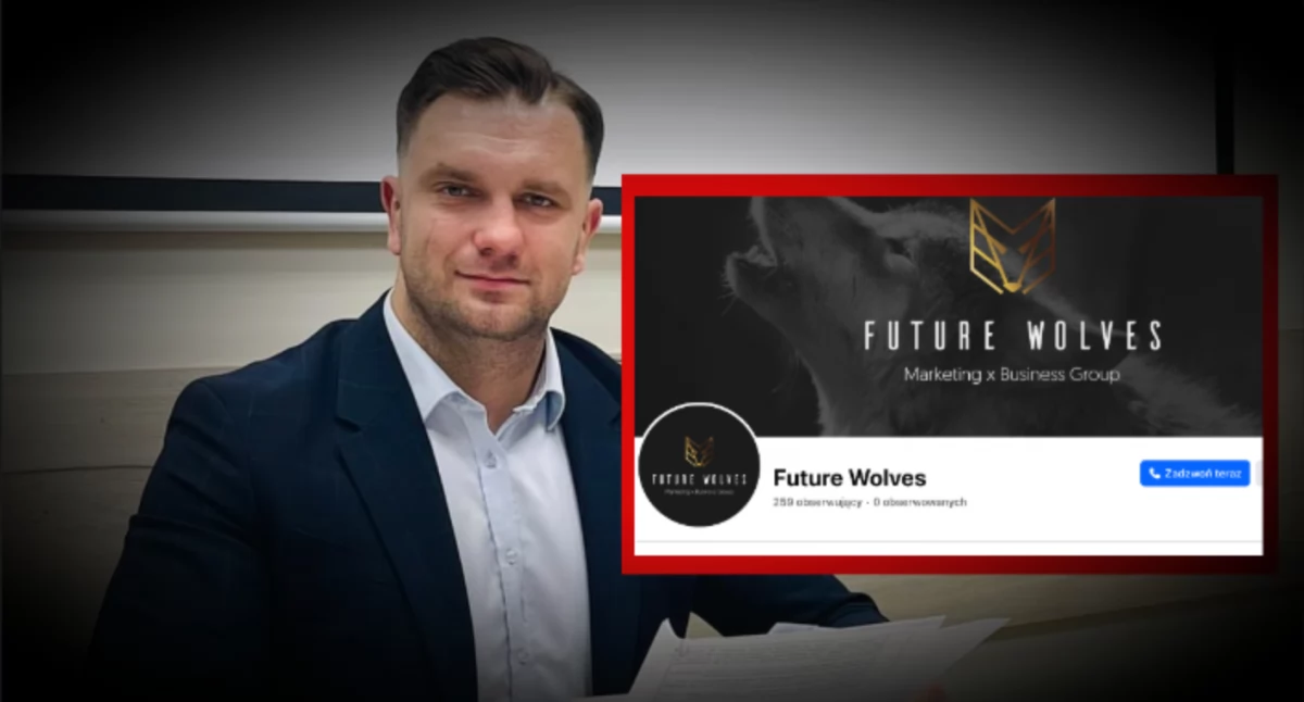 Zdjęcie Łukasza Mejzy. Fikcyjne szkolenia i zarzuty dla pracowników firmy „Future Wolves”