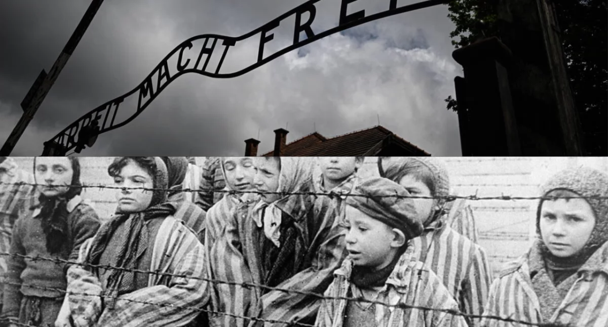 Zdjęcie bramy obozu śmierci w Oświęcimiu. Dziś 80 rocznica marszu więźniów z Auschwitz-Birkenau