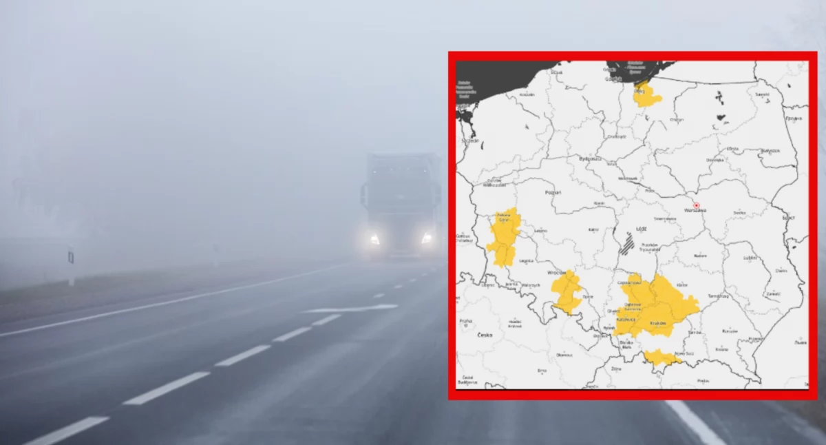 Gęste mgły w Polsce: Ostrzeżenia pogodowe dla kierowców