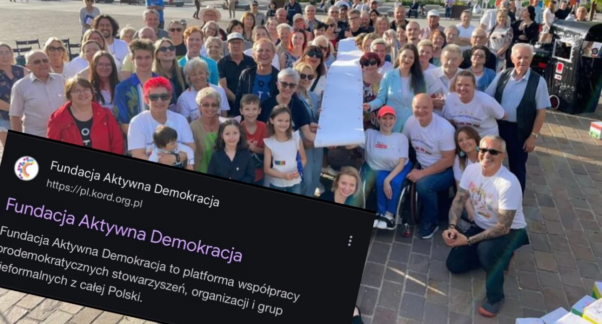 Rosyjscy hakerzy zablokowali stronę Fundacji Aktywna Demokracja. Na zdjęciu organizatorzy Tour de Konstytucja wraz z gośćmi wydarzenia