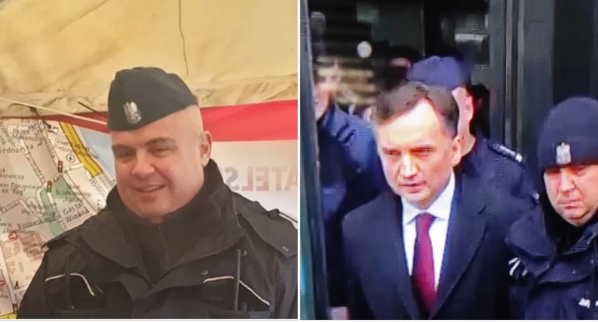 Zdjęcie policjanta, który miał zatrzymać Zbigniewa Ziobro opublikowane poście aktywisty, który zarzuca mu represjonowanie aktywistów w czasie rządów PiS