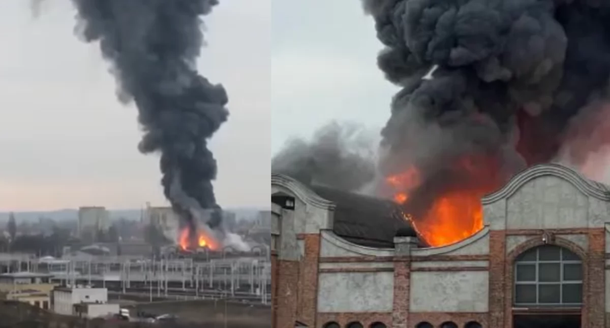 Ewakuacja 60 osób. Gigantyczny pożar w Gdańsku, strażacy w akcji