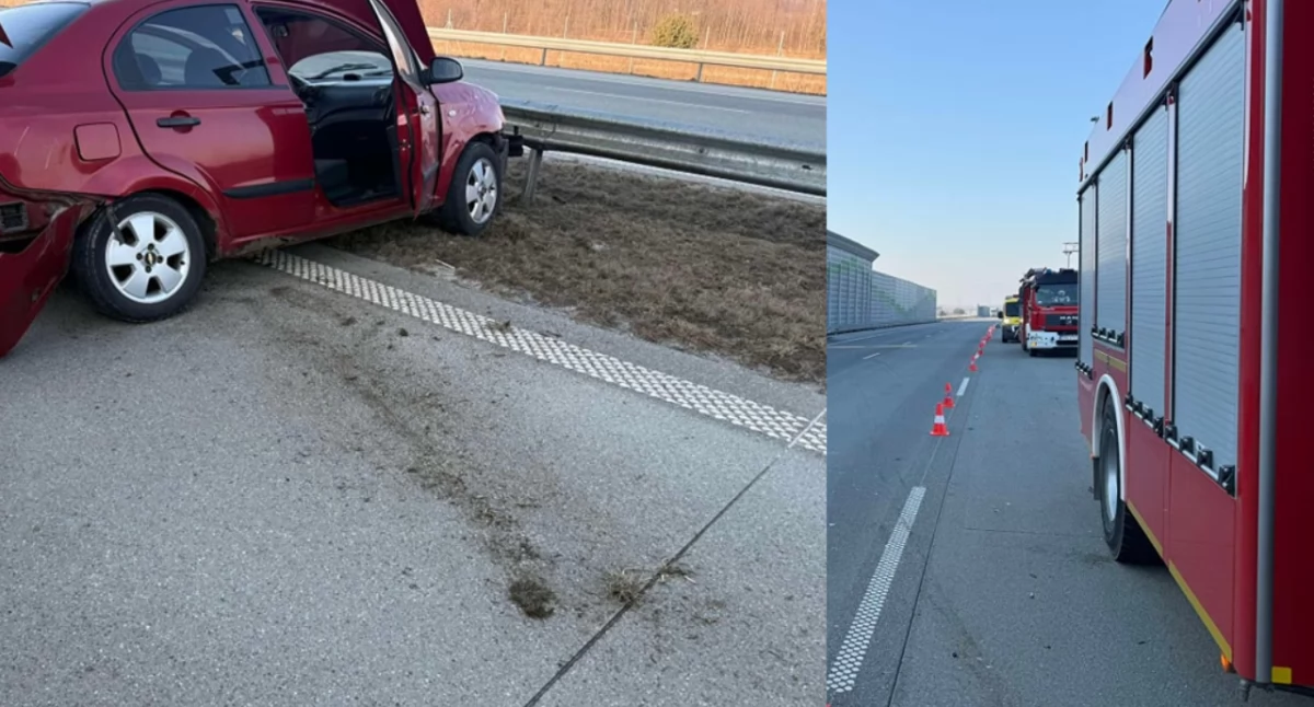 Zdjęcia z miejsca wypadku na autostradzie A1. Utrudnienia w kierunku Gdańska