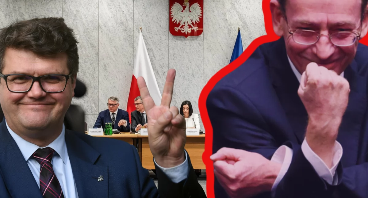 Zdjęcie Mariusza Kamińskiego i Wąsika. Obaj nie przyszli na przesłuchanie w sprawie Pegasusa