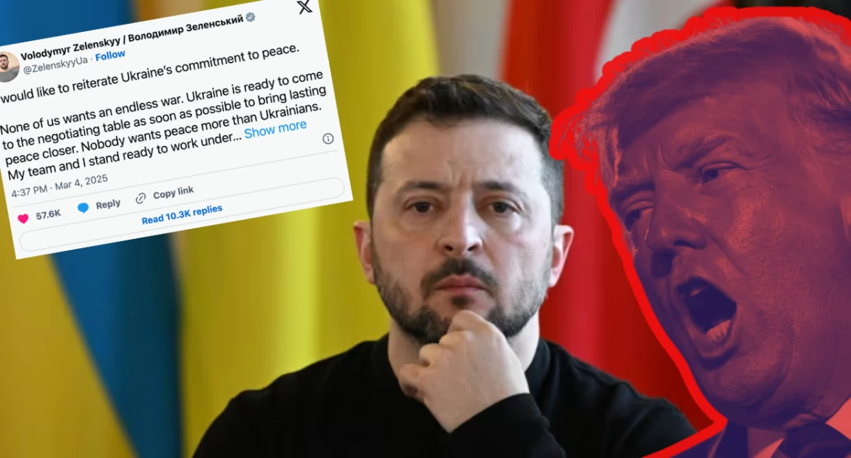 Zdjęcie Wołodymyra Zełenskiego i Donalda Trumpa. Jest nowy plan zakończenia wojny 