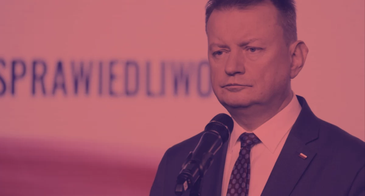 Zdjęcie Mariusza Błaszczaka posła PiS. Dziś kluczowe głosowanie w sprawie uchylenia mu immunitetu