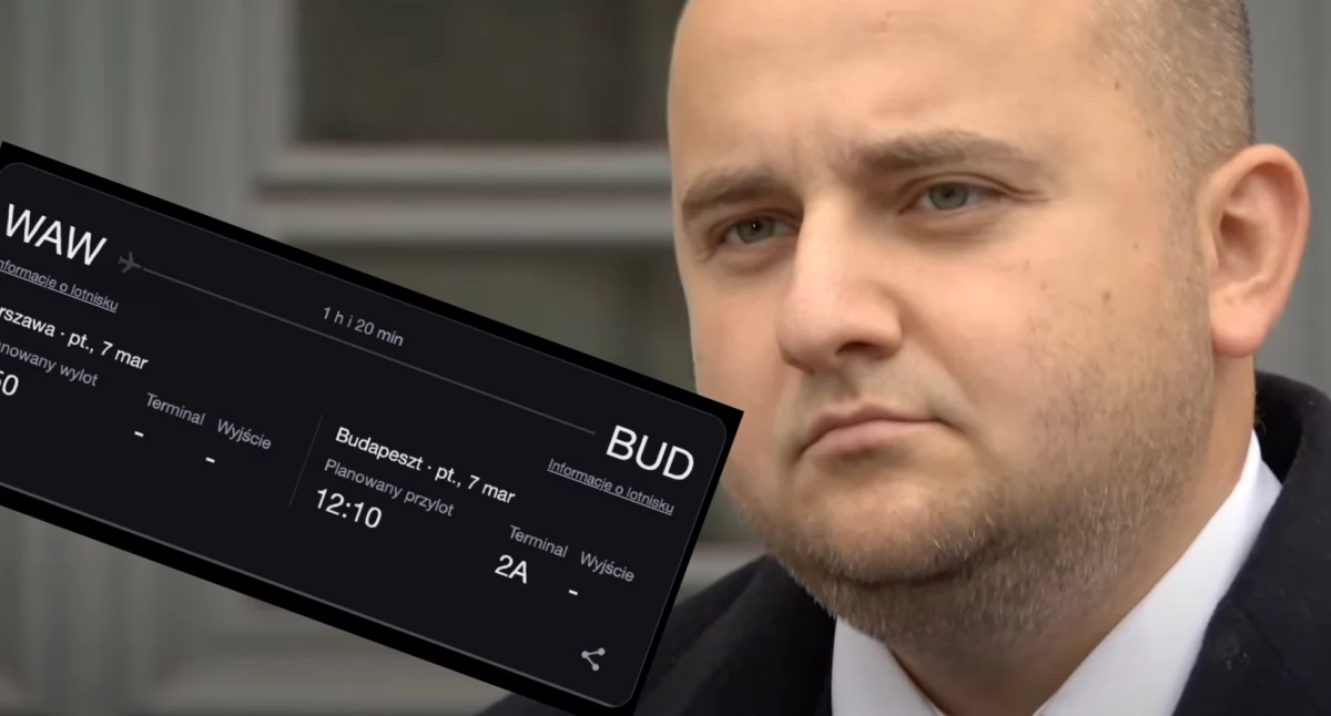 Matecki "jechał do prokuratury", a wpadł na trasie do lotniska. Samolot do Budapesztu od 10:50. "Dobrze zaplanował"
