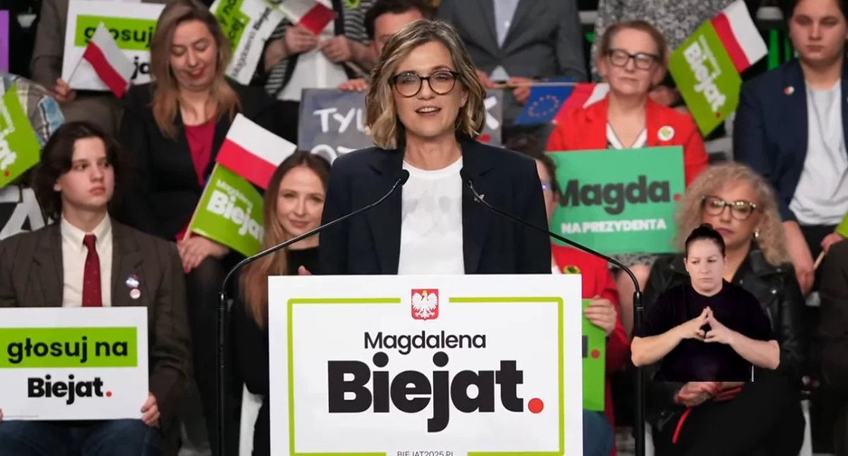 Magdalena Biejat - kandydatka Lewicy w wyborach na prezydenta RP. Wicemarszałkini obiecała ułaskawienia za aborcję na wiecu wyborczym