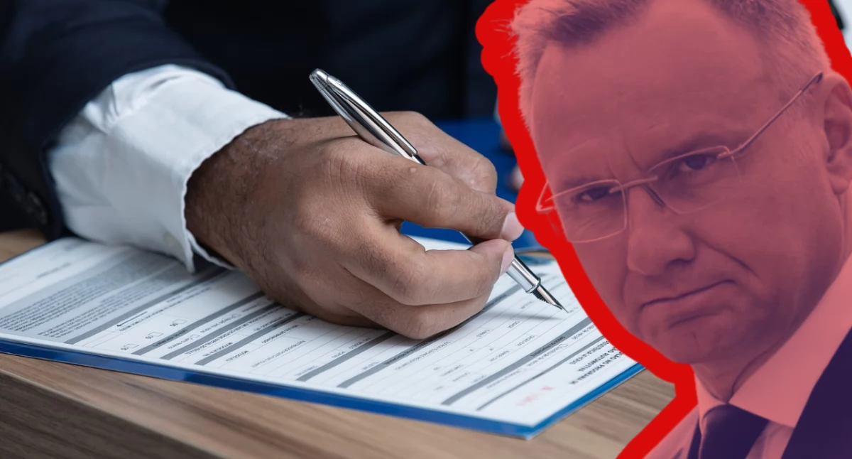 Zdjęcie prezydenta Andrzeja Dudy. Dziś zawetował umowę incydentalną