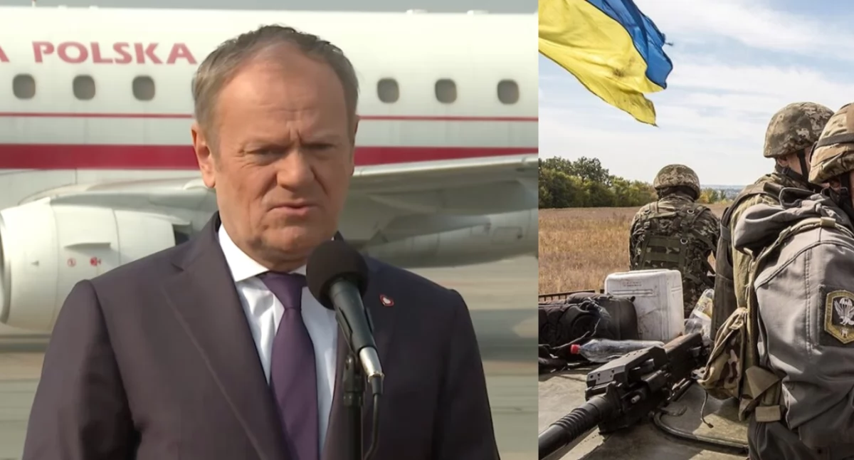 Zdjęcie premiera polski Donalda Tuska. Ostrzeżenie dla prawicy o nie rozpowszechnianid dezinformacji na temat Ukrainy