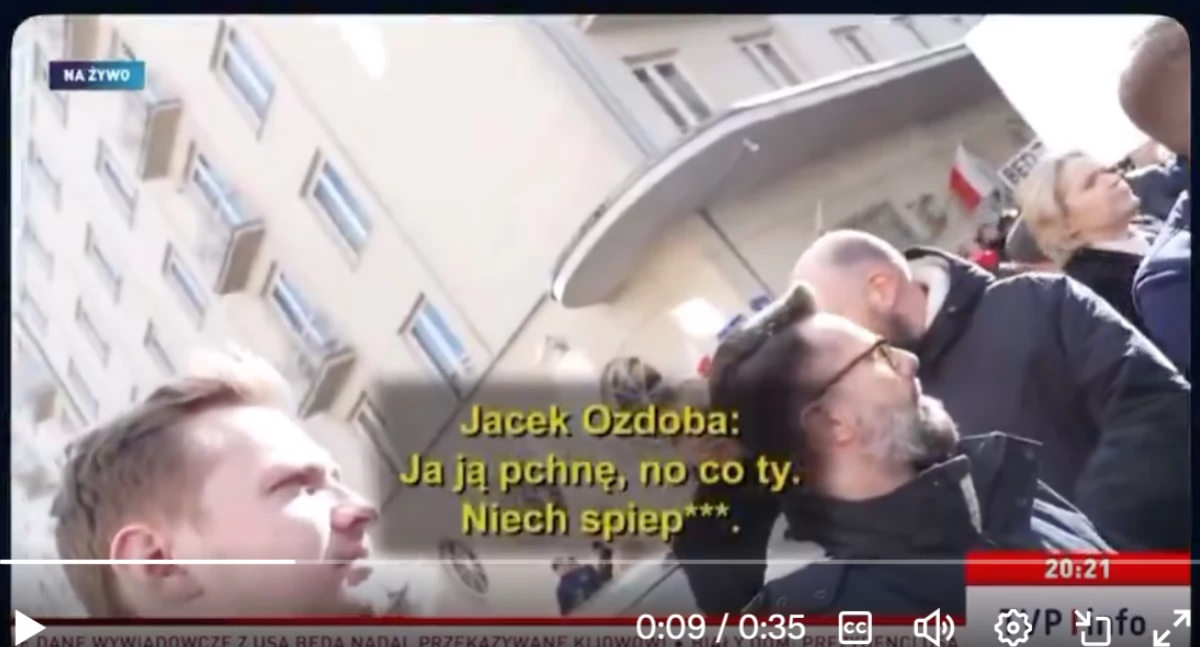 Europoseł Jacek Ozdoba chciał pobić prok. Ewę Wrzosek razem z Markiem Suskim i Janem Kanthakiem – całe nagranie wideo 