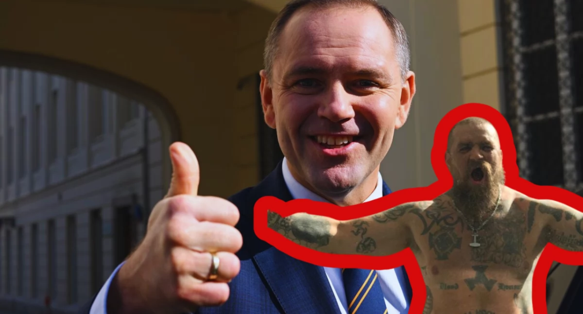Zdjęcie Karola Nawrockiego z kolegą neonazistą Grzegorzem Horodko zwanego pod pseudonimem 