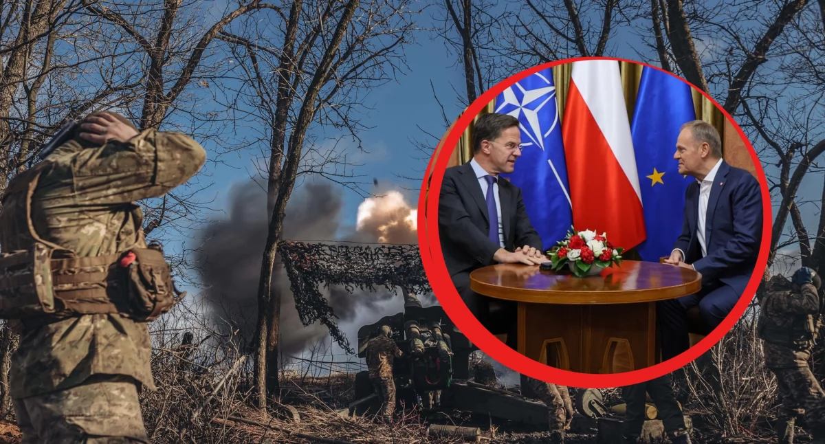 Premier Donald Tusk i sekretarz generalny NATO Mark Rutte spotkali się w Warszawie, by omówić bezpieczeństwo Polski