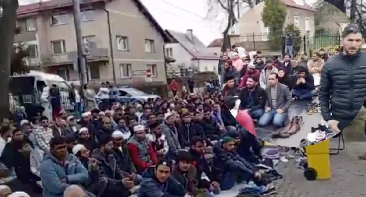Muzułmanie modlą się przed meczetem w Gdańsku – wideo wiralem w sieci. Oto gdzie i kiedy wykonano nagranie z imigrantami 