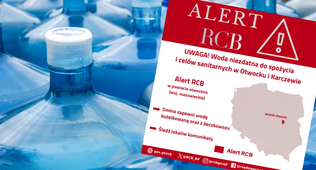 Alert RCB: Zanieczyszczona woda w Otwocku. Filtry stacji uzdatniania całkowicie skażone