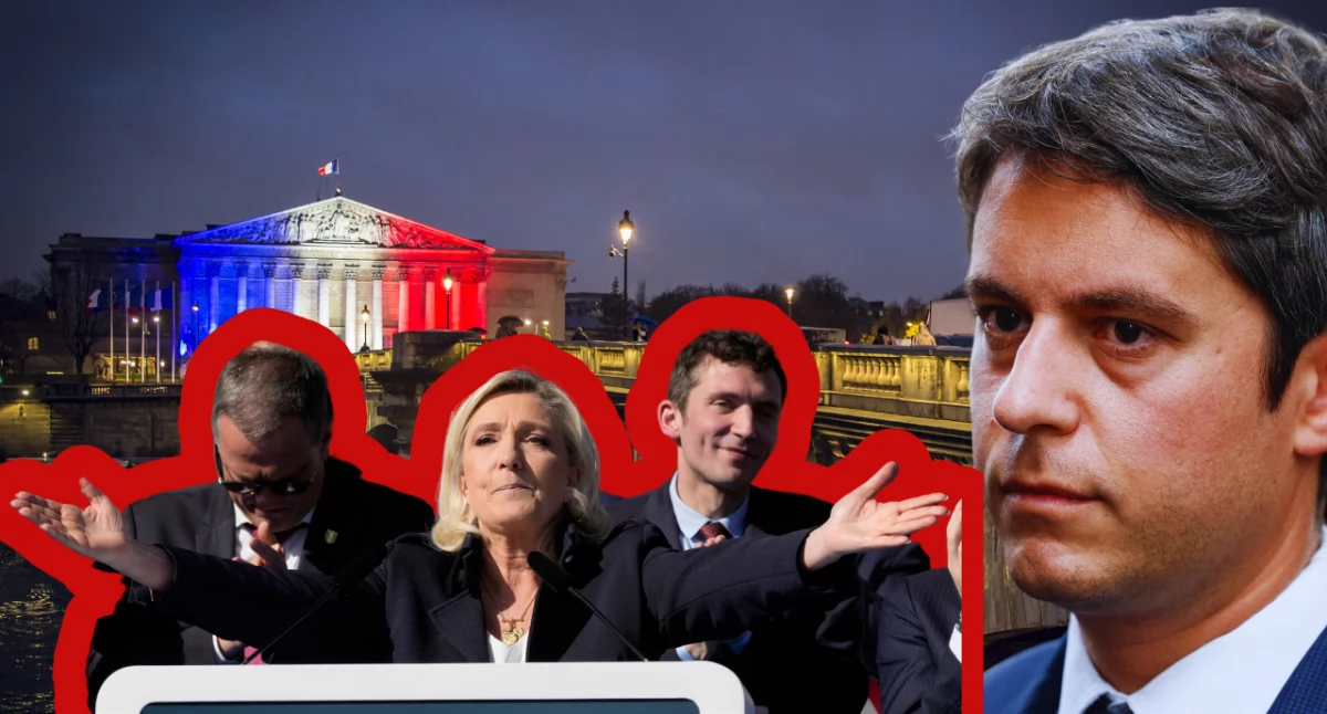 Szokujące słowa Attala w kierunku Marinę Le Pen